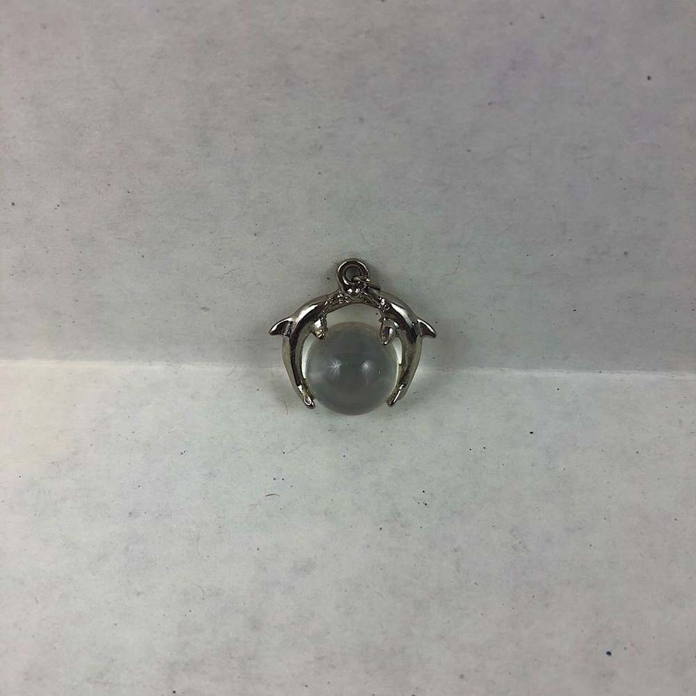 Double Dolphin Necklace Pendant